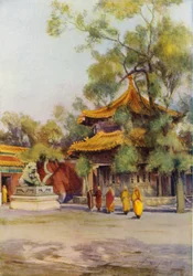 Pailau im Lama-Tempel, Peking